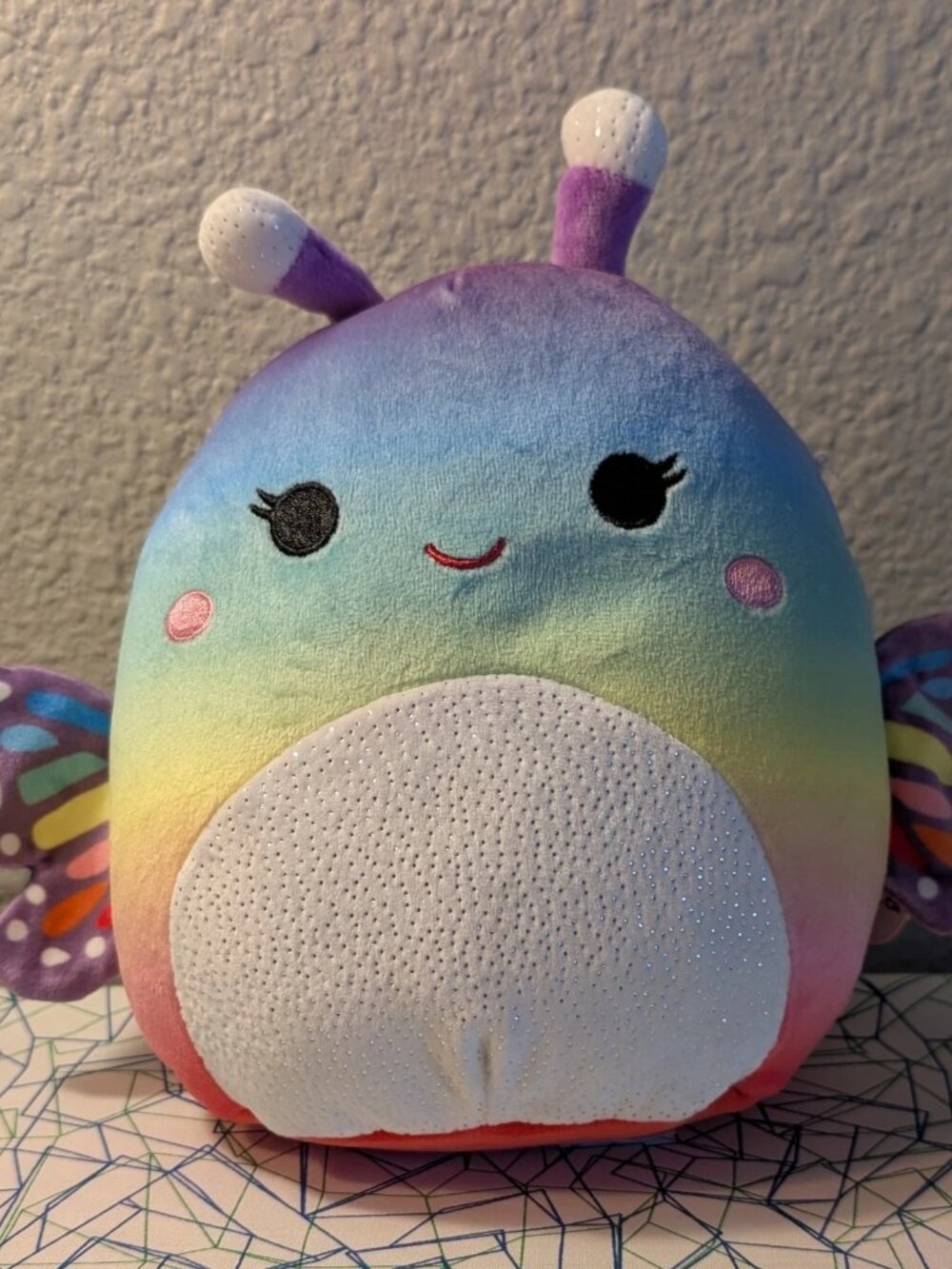 Squishmallows 8" Estephania the Rainbow Butterfly Plush NWT Kellytoy 19656613802